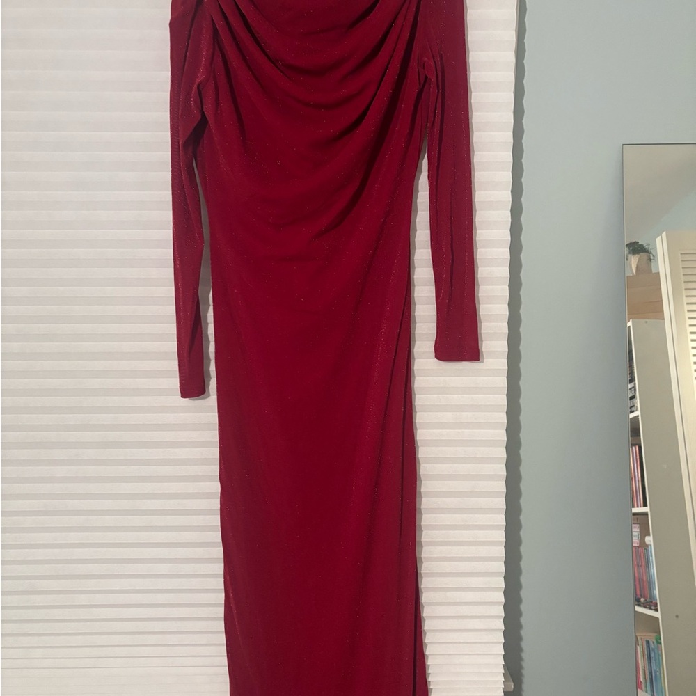 Fashion Nova Red Backless Dress